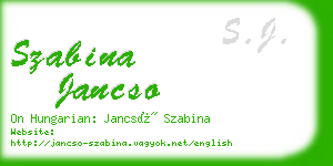 szabina jancso business card